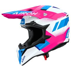 Off-Road Helmet Airoh WRAAAP VISION Pink Gloss