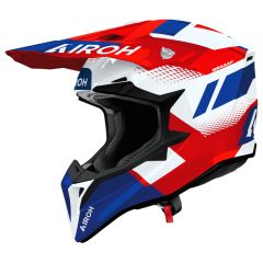 Casque Tout-Terrain Airoh WRAAAP VISION Red/Blue Gloss