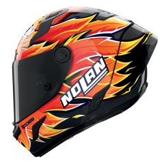Integralhelm Nolan X-804 RS U.C. R. IANNONE 368 Carbonio/Rosso/Arancione/Giallo