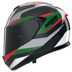 Casque Intégral Nolan X-904 U.C. CALIBRO 346 Carbonio / Argento / Verde / Rosso