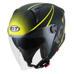 Jet Helmet KYT D-CITY Colorful Yellow