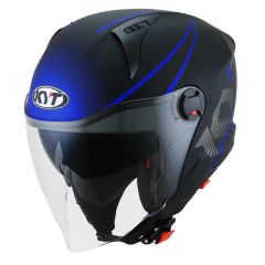 Jet Helmet KYT D-CITY Colorful Matt Blue
