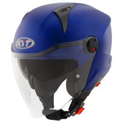 Jet Helmet KYT D-CITY Plain Matt Blue Metal