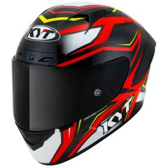 Full-Face Helmet KYT NZ RACE Carbon Stride Red/White