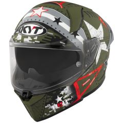 Full-Face Helmet KYT R2R Max Assault Matt Army Green
