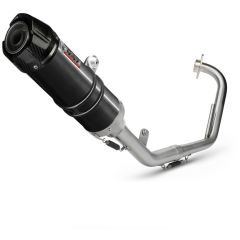 Y.030.LXBC - Système d'échappement complet Mivv GP Noir YAMAHA YZF R125 (08-13)