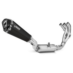 Y.069.LDRB - Full Exhaust MIVV DELTA RACE Black SS YAMAHA Tracer 9 / GT (21-22)