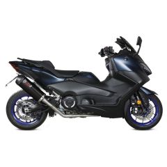 Y.073.LVC - Echappement MIVV OVAL Noir YAMAHA T-MAX 560 (22-24)