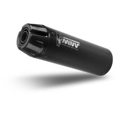 Y.075.LH1BG - Full exhaust system Mivv HR-1 Black YAMAHA XSR 125 (22-24)