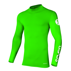 Maglia Motocross Seven MX Zero Compression Verde Fluo