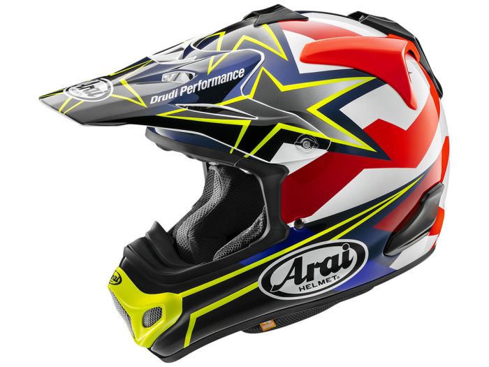アライ　MX EM MOTO | Arai MX-V EVO Stars&Stripes Fluor Yellow