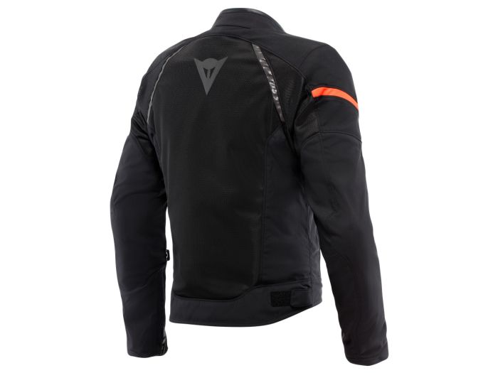 EM MOTO | Dainese - AIR FRAME 3 TEX Black/Black/Red-Fluo