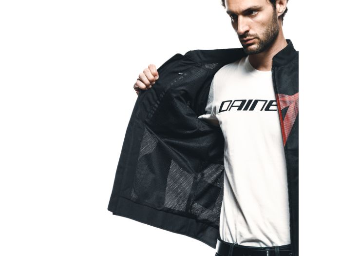 EM MOTO | Dainese - HEROSPHERE AIR TEX Black/Red Diamond