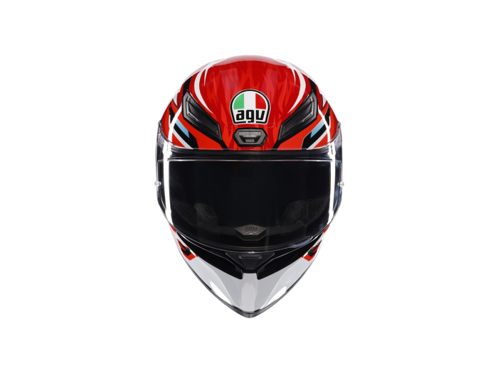 Spoiler/aileron Arrière Pour Casque Moto AGV Pista GP/GRP – Compatible, Couleur Rouge Fumé – Pièce Décorative Et Aérodynamique