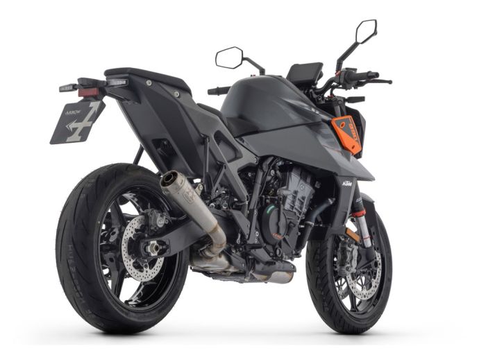 KTM スモールDUKE ARROWスリップオンサイレンサー ホワイト バイク KTM