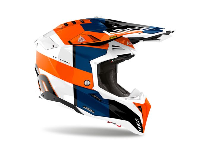 EM MOTO | Off-Road Helmet Airoh AVIATOR 3 MONARCH Orange Gloss