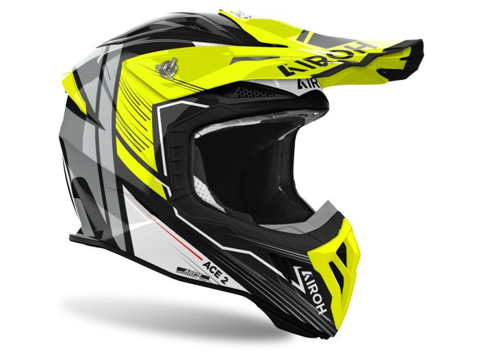 EM MOTO | Airoh AVIATOR ACE 2 ENGINE Yellow Gloss
