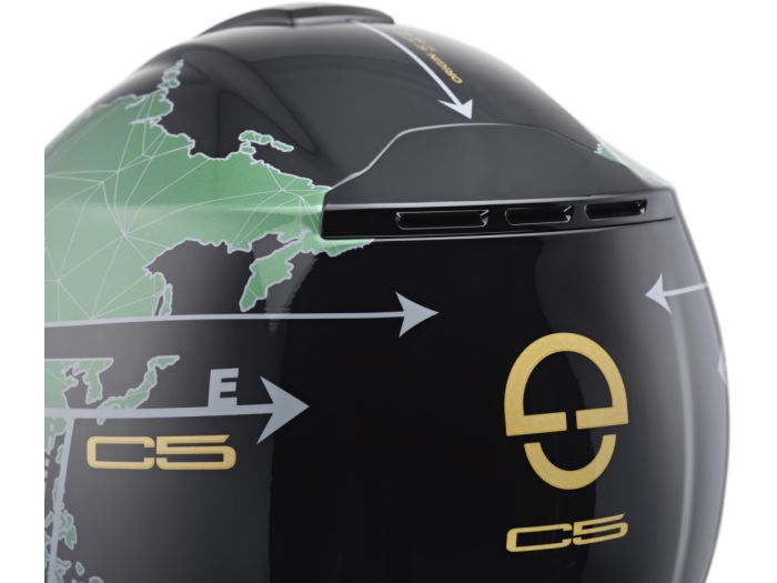 Kask Szczękowy SCHUBERTH C5 ECE GLOBE BLACK Czarny - View #4