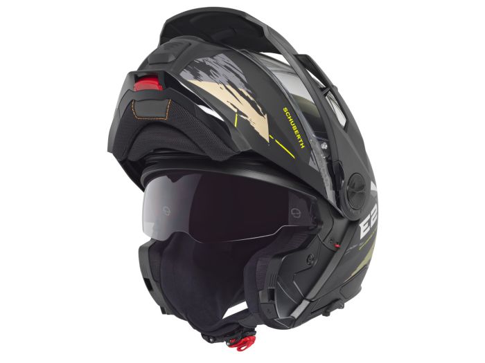 flip up adventure motorcycle helmet Origine 22.06 Full Face - Cyborg Orange Titanium EM MOTO | Schuberth E2