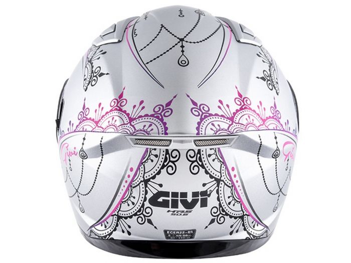 EM MOTO | Givi - 50.6 Stoccarda Mendhi Argento Rosa- Casco Integrale