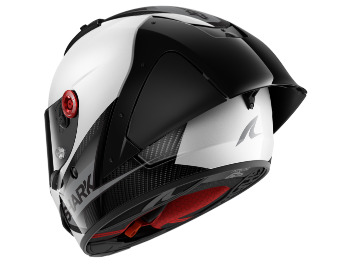 Full Face Helmet Shark AERON GP BLANK SP Carbon White Anthracite