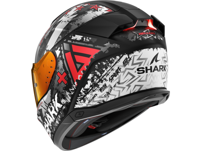 Casque Moto Intégral SHARK SKWAL I3 Dark Shadow - LEDs & Feux Stop Actifs | Homologué ECE 22.06 | Taille L (59-60cm) - 4