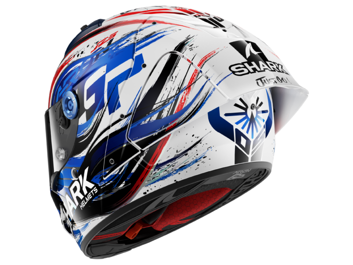 EM MOTO | Shark - AERON GP FIM White Black Blue