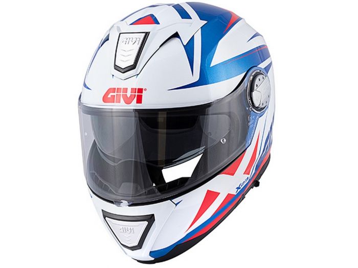 EM MOTO | Givi - X.23 Sydney Pointed Metal Blue White Red - Helmet Modular  Openable