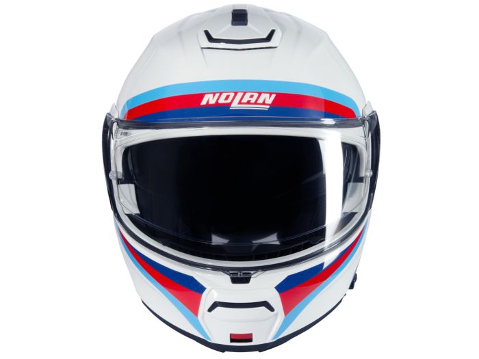 NOLAN N120-1 LINEO Integralhelm - Weiß/Blau/Rot ECE 22-06