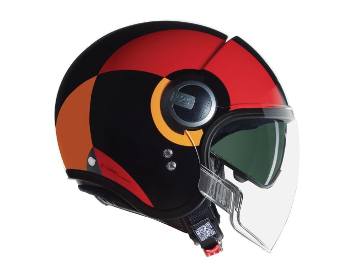 nolan cafe racer helmet N60-6 SPORT ARGENTO Nero / Argento  Helmets Cheek pads with emergency removal system and exclusive headset position adjustment system Nolan N100-6 Classico 302 Black