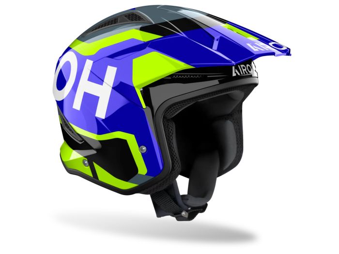 EM MOTO | Airoh - TRR II JUPITER Blue/Yellow Gloss