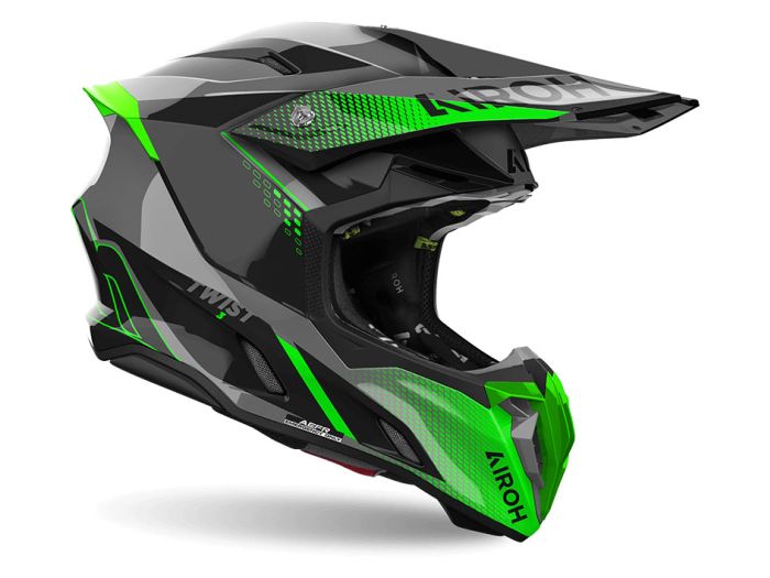 EM MOTO | Airoh TWIST 3 SHARD Green Gloss