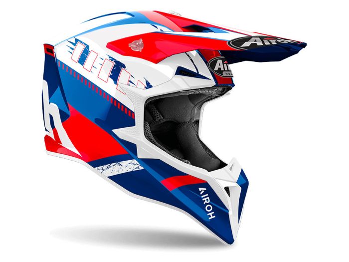 EM MOTO | Airoh WRAAAP FEEL Blue/Red Gloss