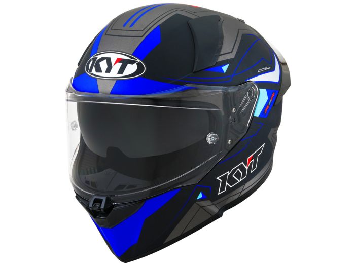 EM MOTO | KYT - R2R Led Matt Black/Blue