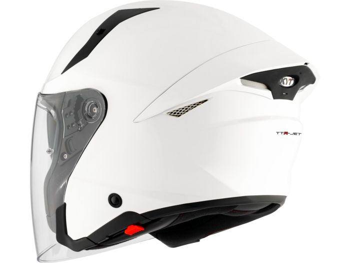 EM MOTO | KYT - TTR-JET Plain White