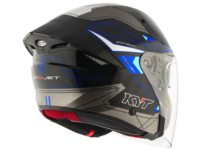 EM MOTO | KYT - TTR-JET Led Black/Blue