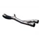 Y106CF000T - Exhaust Mid Pipe Termignoni No-Kat Titanium YAMAHA R1 (2015)