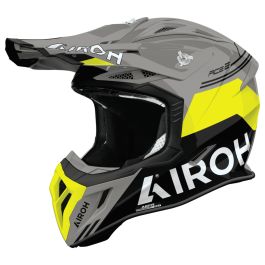 AIROH aviator ace2 アイロー EM MOTO | Airoh - AVIATOR ACE 2 FURY Yellow Gloss
