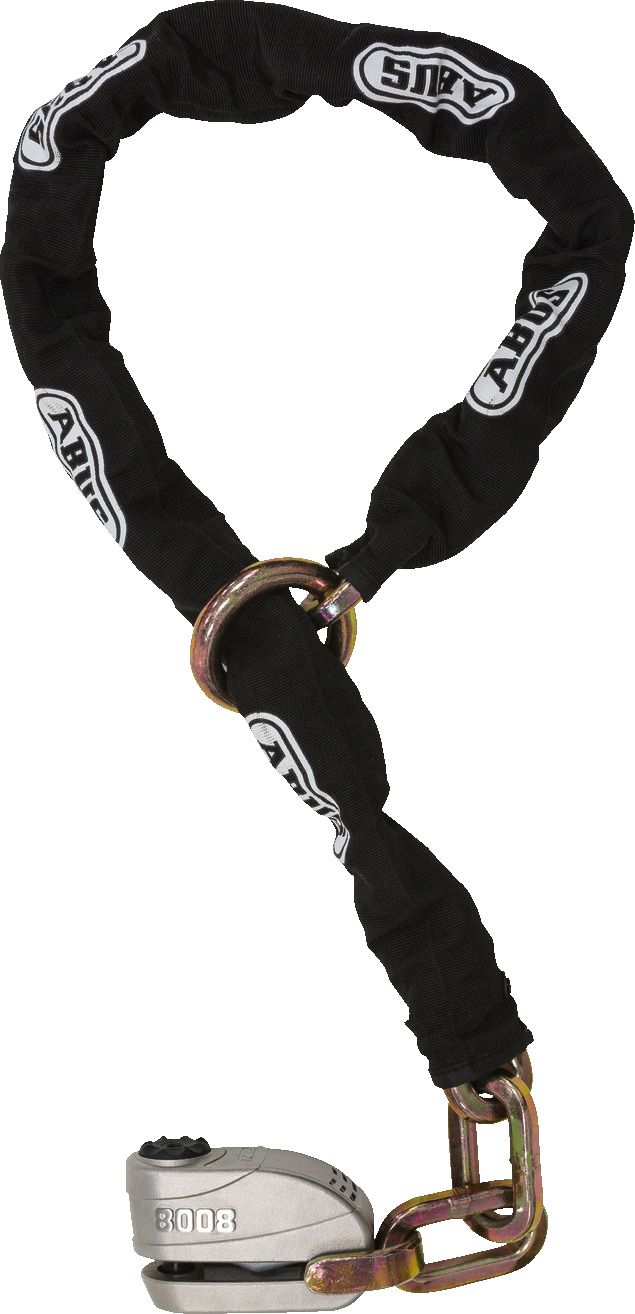 Chain with closure Abus GRANIT™ Detecto XPlus™ 8008 + 12KS120 Black Loop
