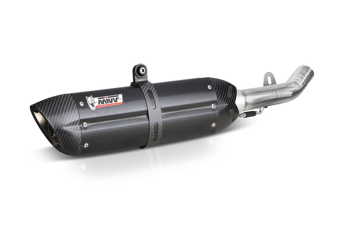 K.029.L9 - Impianto Scarico Completo Mivv Suono Steel Black Kawasaki ER-6N/F