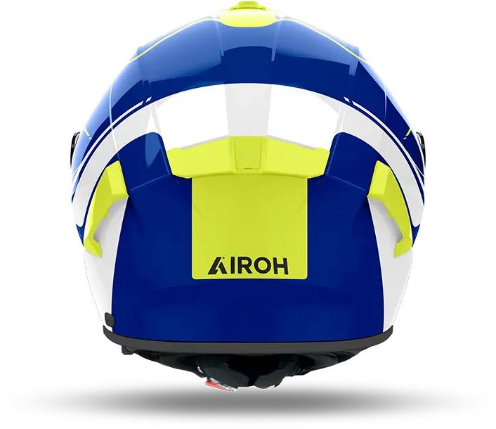 AIROH SPARK 2 CHRONO BLUE/YELLOW GLOSS  HELMET