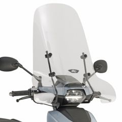 153AK - Parabrezza Kappa Trasparente 55x66cm APRILIA Scarabeo 50 Street (09-13)