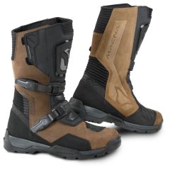 Motorradstiefel Leder Mann Macna Ivarlast HDry Wasserdicht Brown / Black