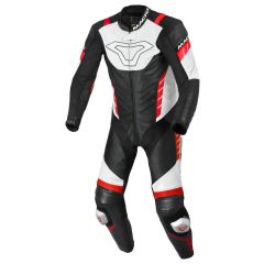 Motorradkombi Leder Mann Macna Varshall 1pc Black / Red