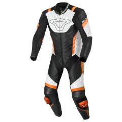 Motorradkombi Leder Mann Macna Varshall 1pc Black / Orange