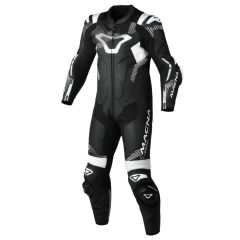 Motorradkombi Leder Mann Macna Armadyl 1pc Black / White
