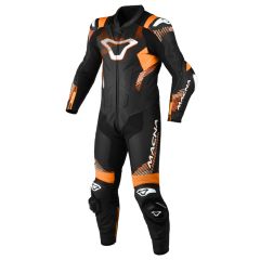 Motorradkombi Leder Mann Macna Armadyl 1pc Black / Orange