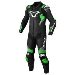 Motorradkombi Leder Mann Macna Armadyl 1pc Black / Green