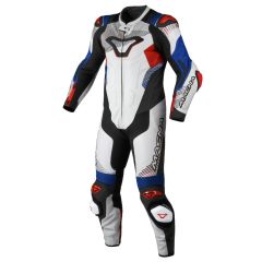 Motorradkombi Leder Mann Macna Armadyl 1pc White / Red