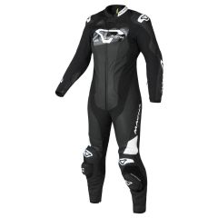 Motorradkombi Leder Frau Macna Blitz 1pc Black / White
